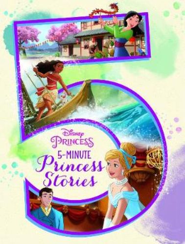 A beautifully illustrated hardback book featuring enchanting 5-minute stories of beloved Disney Princesses like Moana and Ariel.