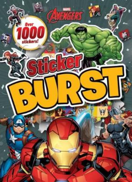 Vibrant Avengers sticker activity book with 1000+ stickers and 40+ fun adventures for young superhero fans.