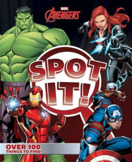 Children's activity book featuring Marvel Avengers with puzzles and illustrations to enhance observation and critical thinking skills.