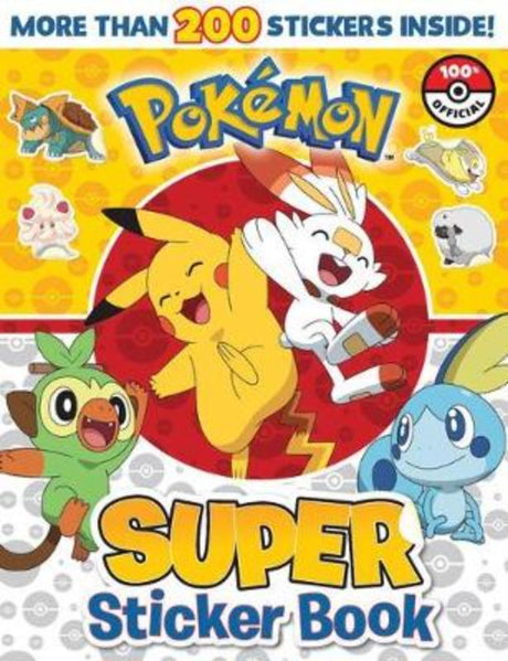 Colorful Pokémon: Super Sticker Book featuring 200+ stickers and engaging activities for endless fun and creativity.