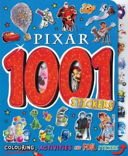 Stunning sticker book featuring 1001 Pixar characters, including Woody and Sulley, with activities and colorful designs.