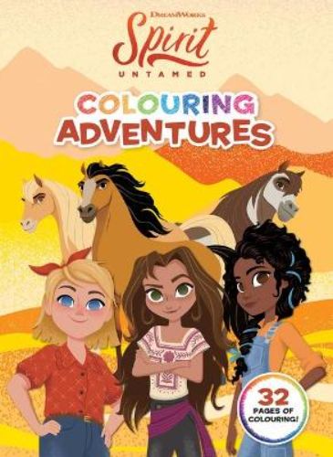 Children's colouring book featuring Spirit Untamed characters for creative fun and imaginative storytelling.