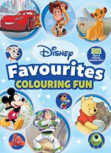 Coloring book featuring beloved Disney and Pixar characters for kids to unleash their creativity and imagination.