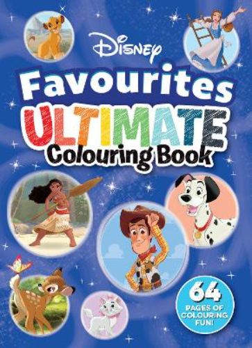 Disney Favourites: Ultimate Colouring Book filled with 64 pages of beloved characters for creative fun and artistic expression.