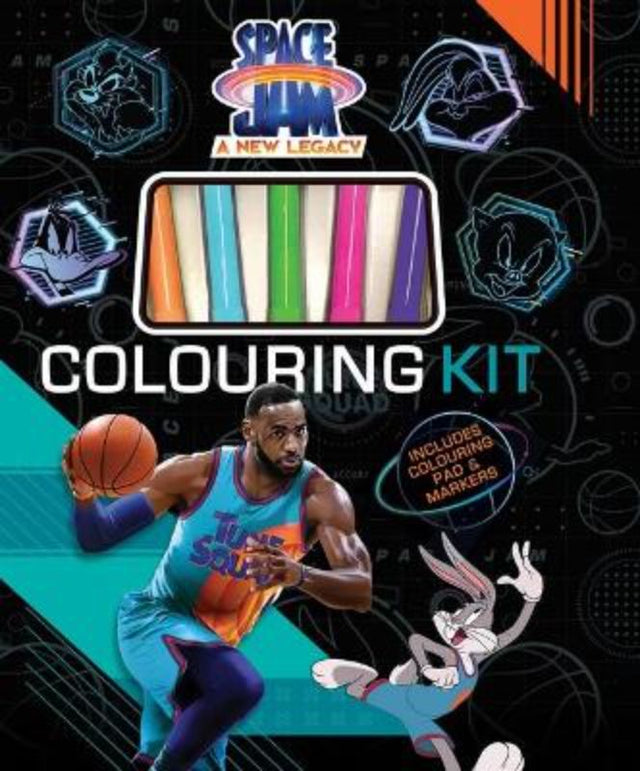 Space Jam: A New Legacy Colouring Kit featuring 48 pages for imaginative fun with beloved characters and vibrant designs.