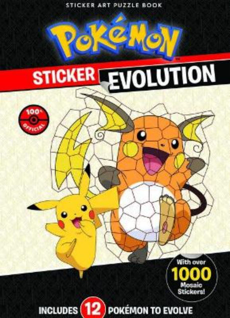 Deluxe PokeMon Sticker Evolution Book with over 1000 stickers for young trainers to explore character evolutions and moves.