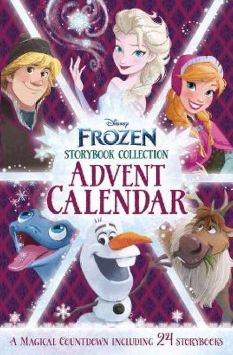 Frozen Storybook Collection Advent Calendar featuring 24 mini-stories with Anna and Elsa for holiday countdown magic.