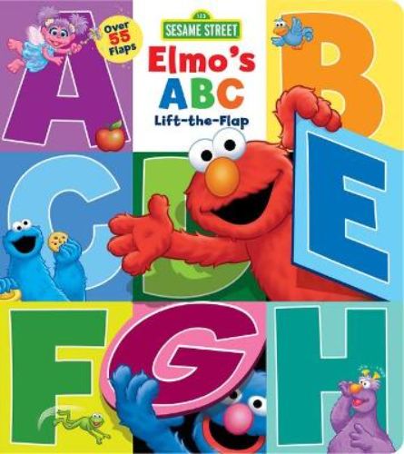 Interactive Elmo's ABC Lift-the-Flap board book with vibrant illustrations and over 50 fun flaps for preschool learning.