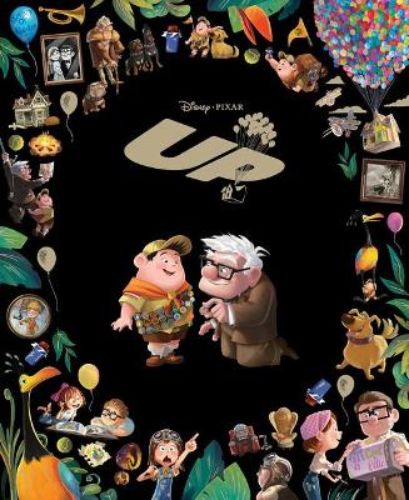 Hardback collectible retelling of Disney's Up, featuring vibrant illustrations of Carl's balloon adventure and Russell's surprise.