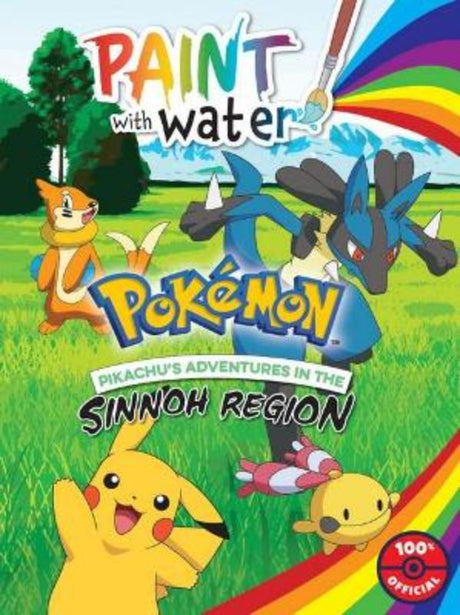 Activity book featuring Pikachu and friends, designed for kids to paint with water, enhancing creativity and fine motor skills.