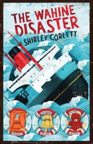 Cover of "My New Zealand Story: The Wahine Disaster," depicting a young girl with a journal, linking past and present in New Zealand.
