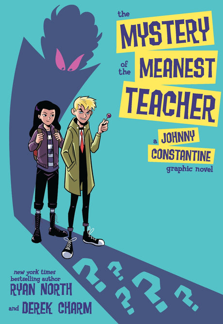 A middle grade graphic novel featuring kids uncovering a teacher's magical secrets at a Salem boarding school.