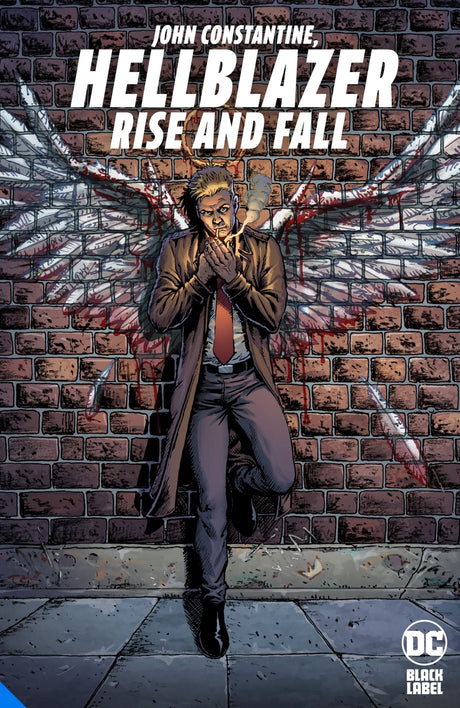 Graphic novel cover of 'John Constantine, Hellblazer: Rise and Fall', featuring supernatural themes and stunning illustrations.