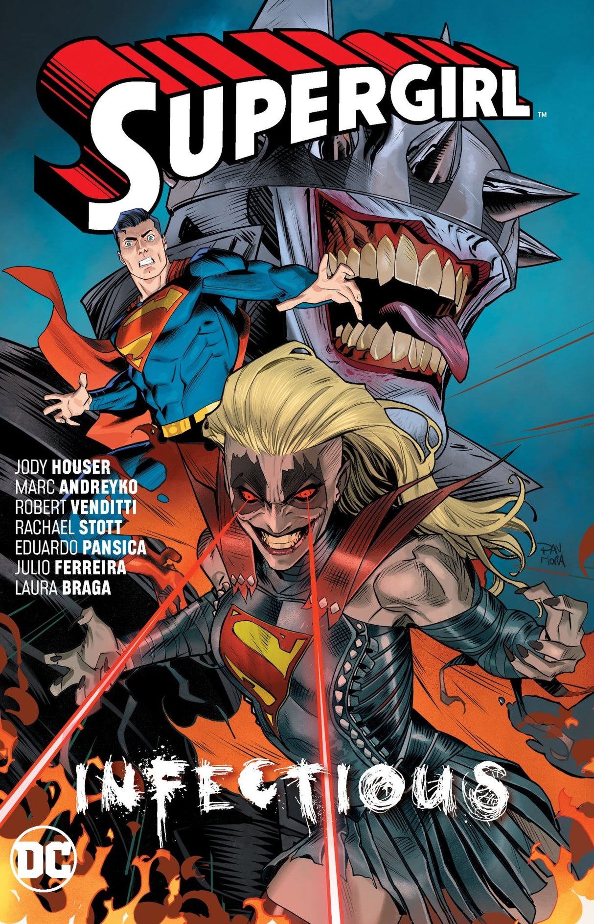 Action-packed graphic novel featuring Supergirl battling a virus, with stunning illustrations and powerful themes.