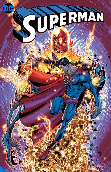 Superman Vol. 4 graphic novel featuring epic battles against Mongul, Xanadoth, and Synmar Utopica, illustrated by Bendis and Reis.