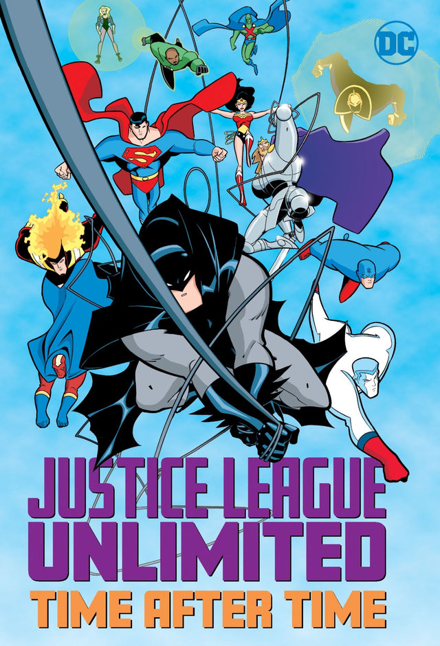 Epic graphic novel featuring Justice League and Legion of Super-Heroes battling Kilgore across time and legendary settings.