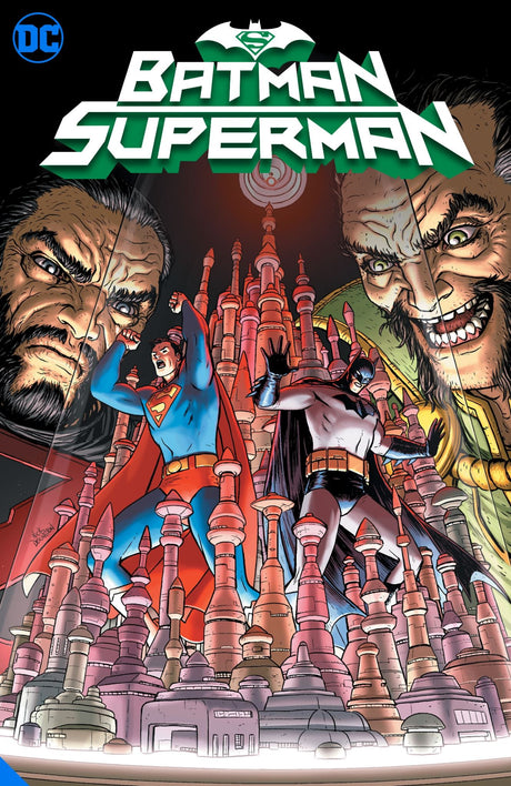 Action-packed graphic novel featuring Batman and Superman battling iconic villains in epic confrontations.