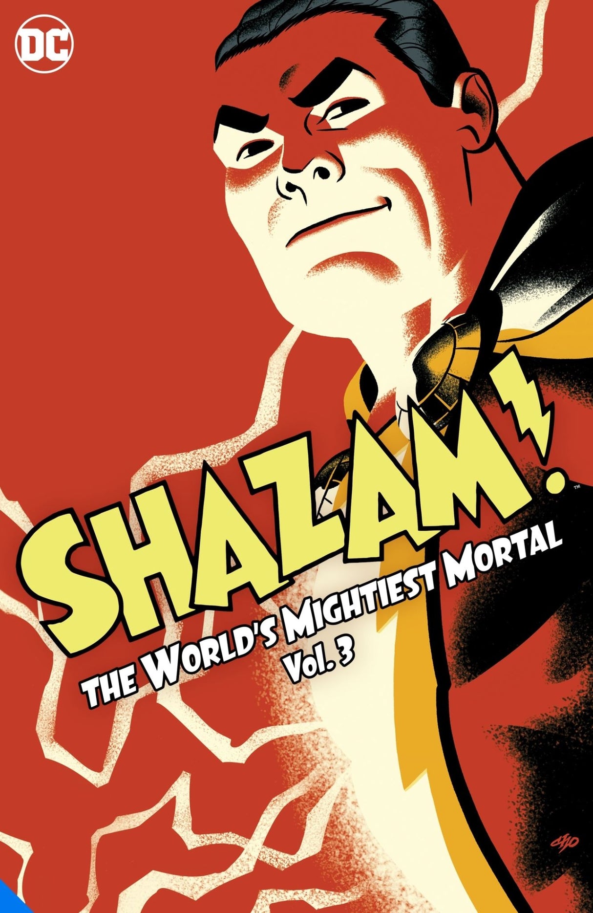 Cover of 'Shazam!: The World's Mightiest Mortal Vol. 3', showcasing Shazam battling formidable foes in vibrant artwork.