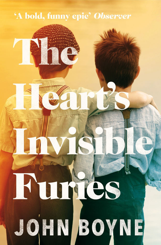 Cover of 'The Heart's Invisible Furies,' a novel by John Boyne, depicting themes of love, identity, and societal struggles in Ireland.