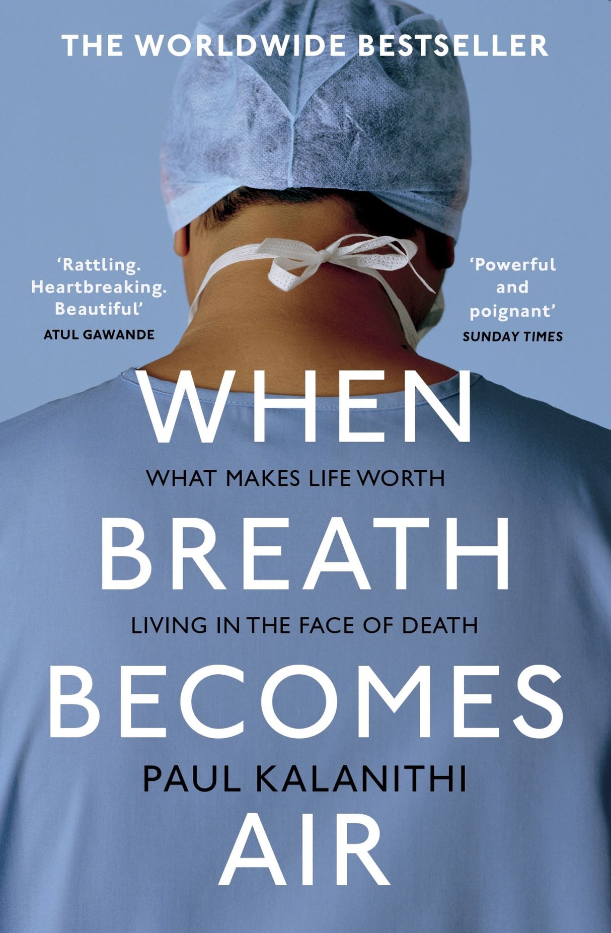 Cover of "When Breath Becomes Air" by Paul Kalanithi, a poignant memoir on life, mortality, and the human experience.