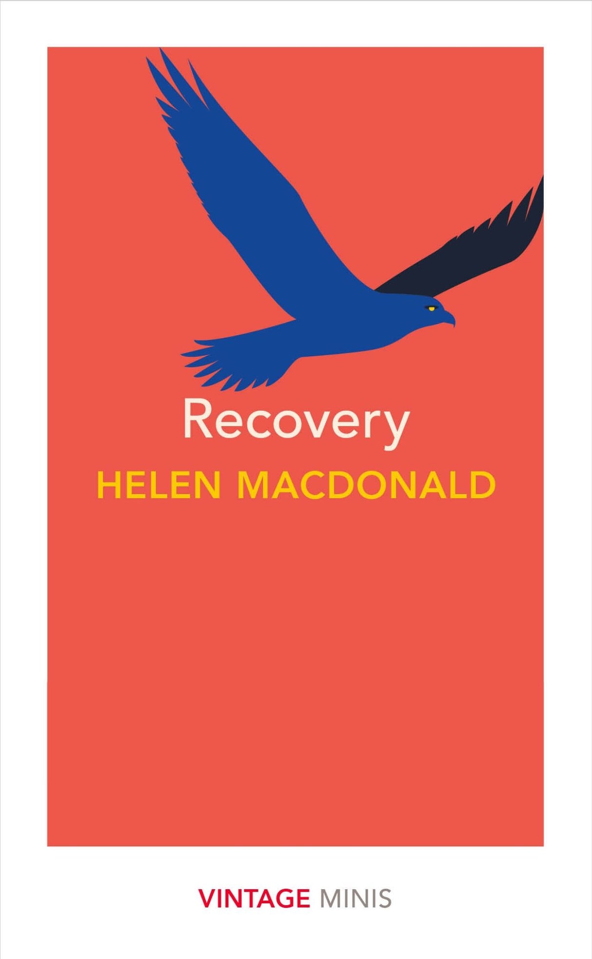 A-format paperback titled "Recovery," exploring grief through the bond with a goshawk, part of the Vintage Minis series.