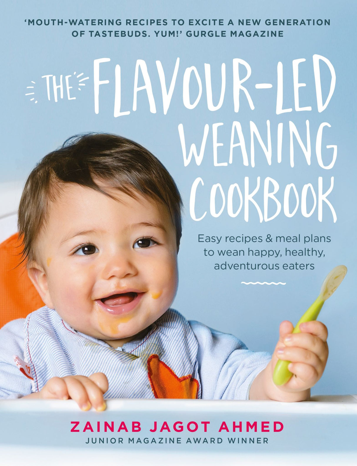 A vibrant cookbook filled with over 100 flavorful and nutritious weaning recipes for babies, promoting healthy eating habits.