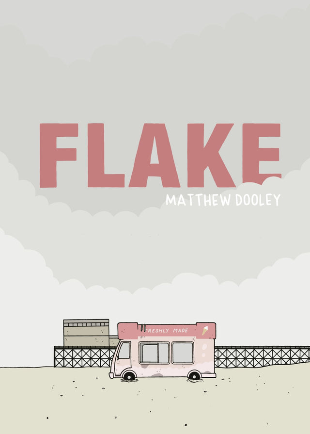 Cover of "Flake," a graphic novel by Matthew Dooley, featuring Howard's ice cream rivalry in the charming town of Dobbiston.