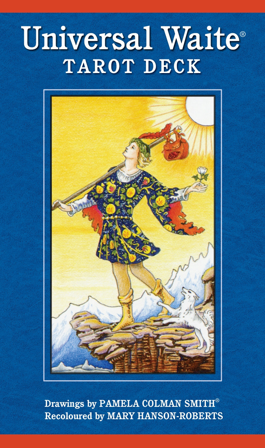 Universal Waite Tarot Deck featuring beautifully recolored cards, ideal for beginners and seasoned practitioners alike.