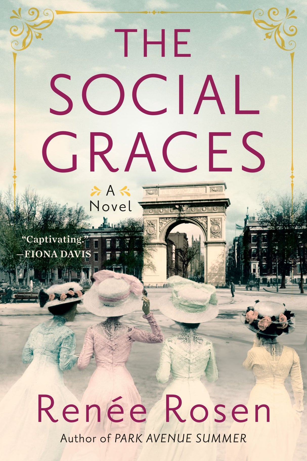 Cover of "The Social Graces," a historical novel about the rivalry of Alva Vanderbilt and Caroline Astor in Gilded Age New York.