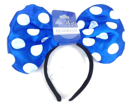 Vibrant blue mini headband, 28cm x 17cm, perfect for parties, fancy dress, or adding style to everyday outfits.