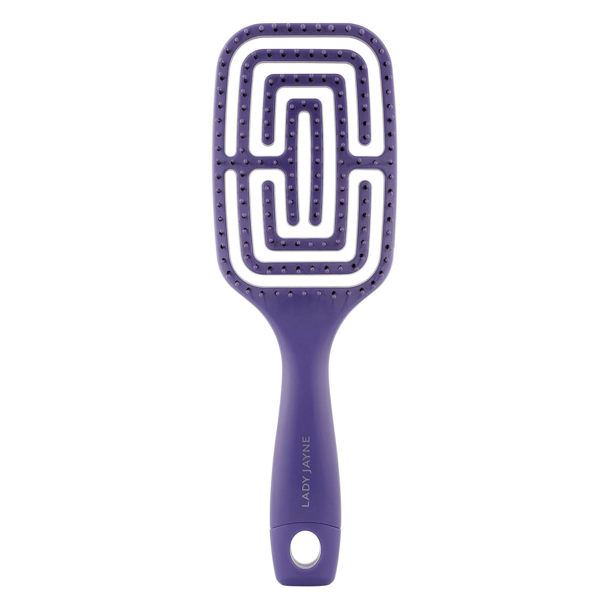 Lady Jayne Flexi-Glide Brush Large, a flexible detangling brush with nylon bristles for comfortable, gentle grooming on all hair types.