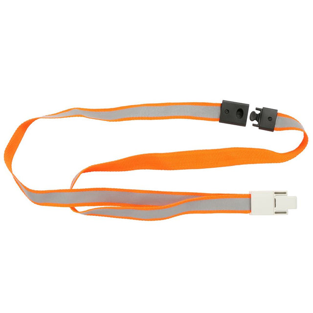 High visibility reflective lanyards pack of 5, featuring sturdy clips and safety breakaway for enhanced personal safety.