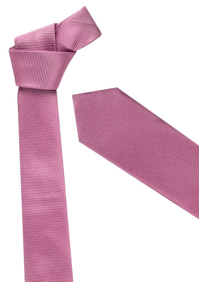 Men's slim monotone tie in vibrant Melon color, perfect for formal events with a modern, sophisticated look.