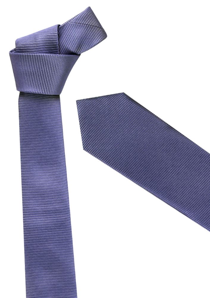 Slim purple tie from Biz Collection, designed for versatile elegance in formal attire and modern style. Perfect for any occasion.