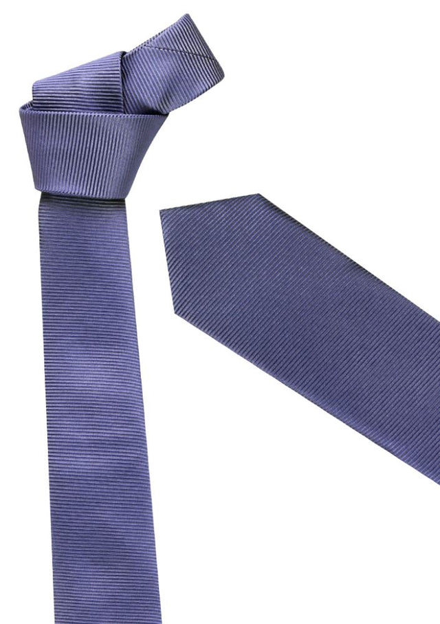 Slim purple tie from Biz Collection, designed for versatile elegance in formal attire and modern style. Perfect for any occasion.
