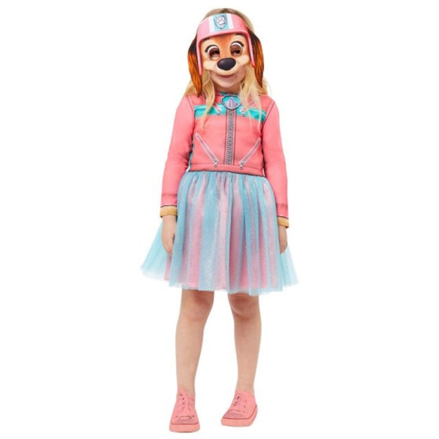 Colorful Paw Patrol Liberty costume for kids aged 3-4, featuring a dress and mask for imaginative play and adventures.