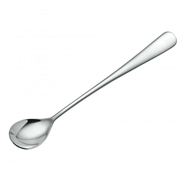 Wilkie Brothers Edinburgh Soda Spoon, a polished 18/10 stainless steel spoon perfect for desserts and refreshing drinks.