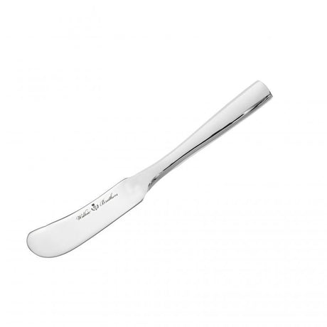 Wilkie Brothers Hartford Butter/Pate Knife in stainless steel with polished finish, ideal for spreading butter or pâté.