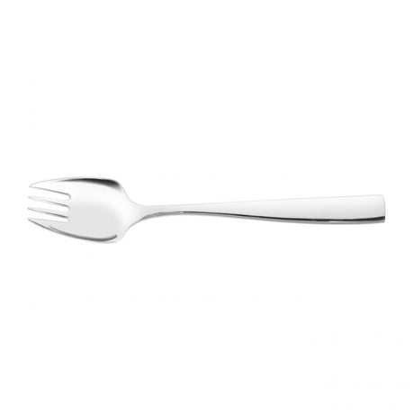 Elegant Wilkie Brothers Hartford Buffet Fork in polished stainless steel, perfect for elevating any dining experience.