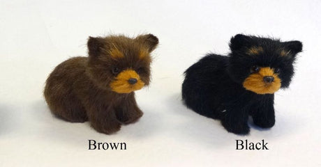 Handcrafted small brown bear figurine, 7.5 x 6 cm, perfect for home decor or as a gift for bear lovers.