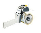 Pistol grip tape dispenser for efficient, low noise packaging and crafting with ergonomic design and durable build.