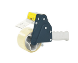 Ergonomic pistol grip tape dispenser for easy, low-noise packaging tasks; compatible with 48mm tape rolls.