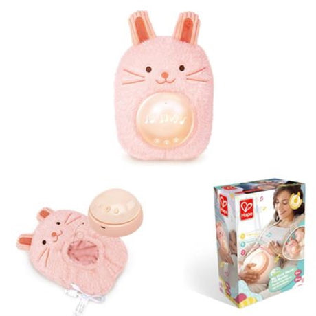 Plush Huggy Roro (23cm) with detachable speaker, plays lullabies, nature sounds, and features soothing night lights for babies.