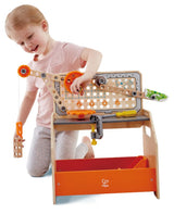 Hape Discovery Scientific Workbench for kids; encourages hands-on learning and creativity with tools for exploring science.