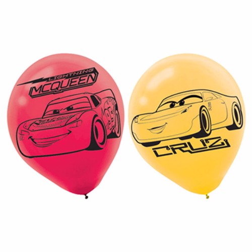 Cars 3 Latex Balloons 30cm - Pack of 6