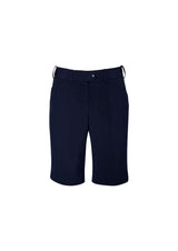 Navy Advatex Ladies Adjustable Waist Short, offering comfort and style with a hidden elastic band for a perfect fit.