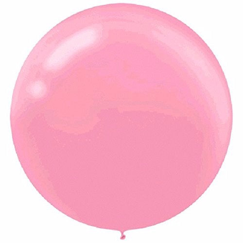 Balloon - 60cm New Pink Round - Pack of 4