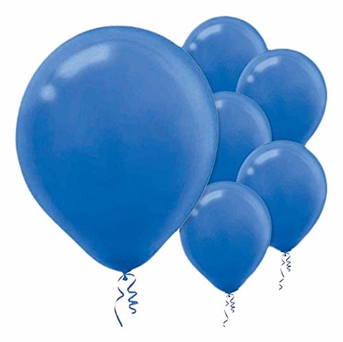 12cm Bright Royal Blue Latex Balloons 50PK  - Pack of 50