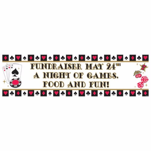 Customizable giant party banner, 165.1cm x 50.8cm, with 120 letters for versatile celebrations and themes.