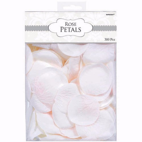 White rose fabric petals confetti pack of 300, perfect for adding elegance to weddings and special occasions.